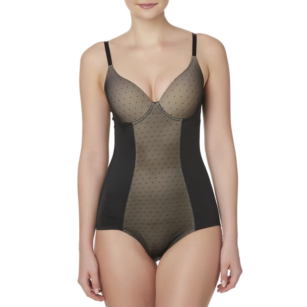 Jaclyn Smith Women's Body Briefer - Mesh Dots