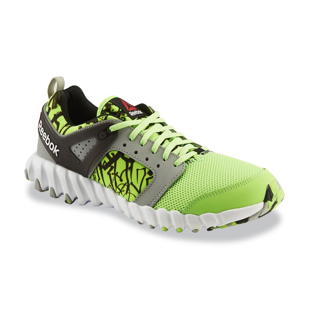 Reebok Boy's Twistform 2.0 Neon Green/Gray Running Shoe