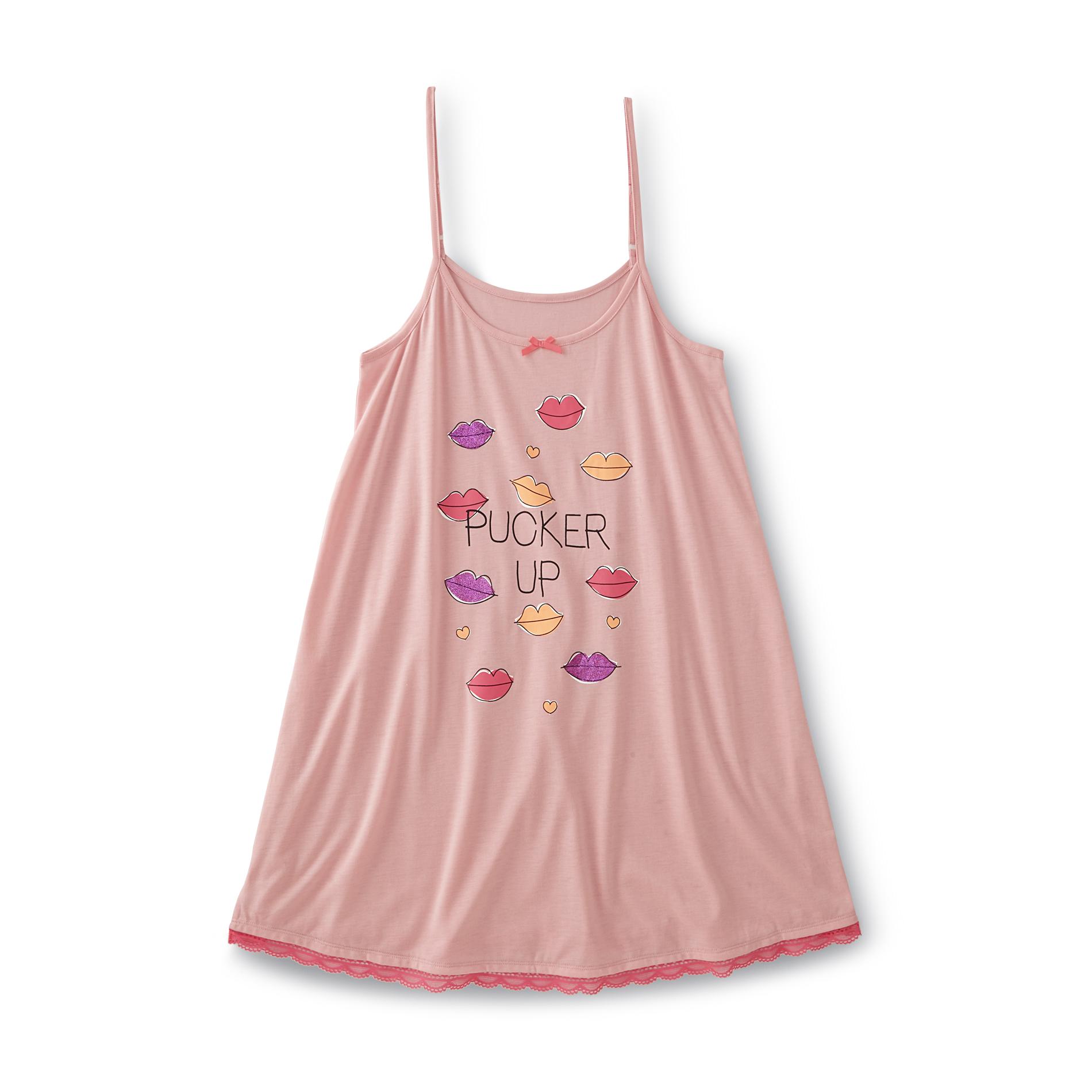Joe Boxer Women's Chemise Sleep Shirt - Kisses