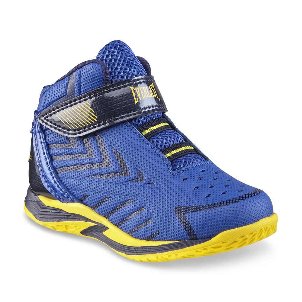 Everlast&reg; Toddler Boy's Dribble Blue/Black/Neon Green High-Top Basketball Shoe