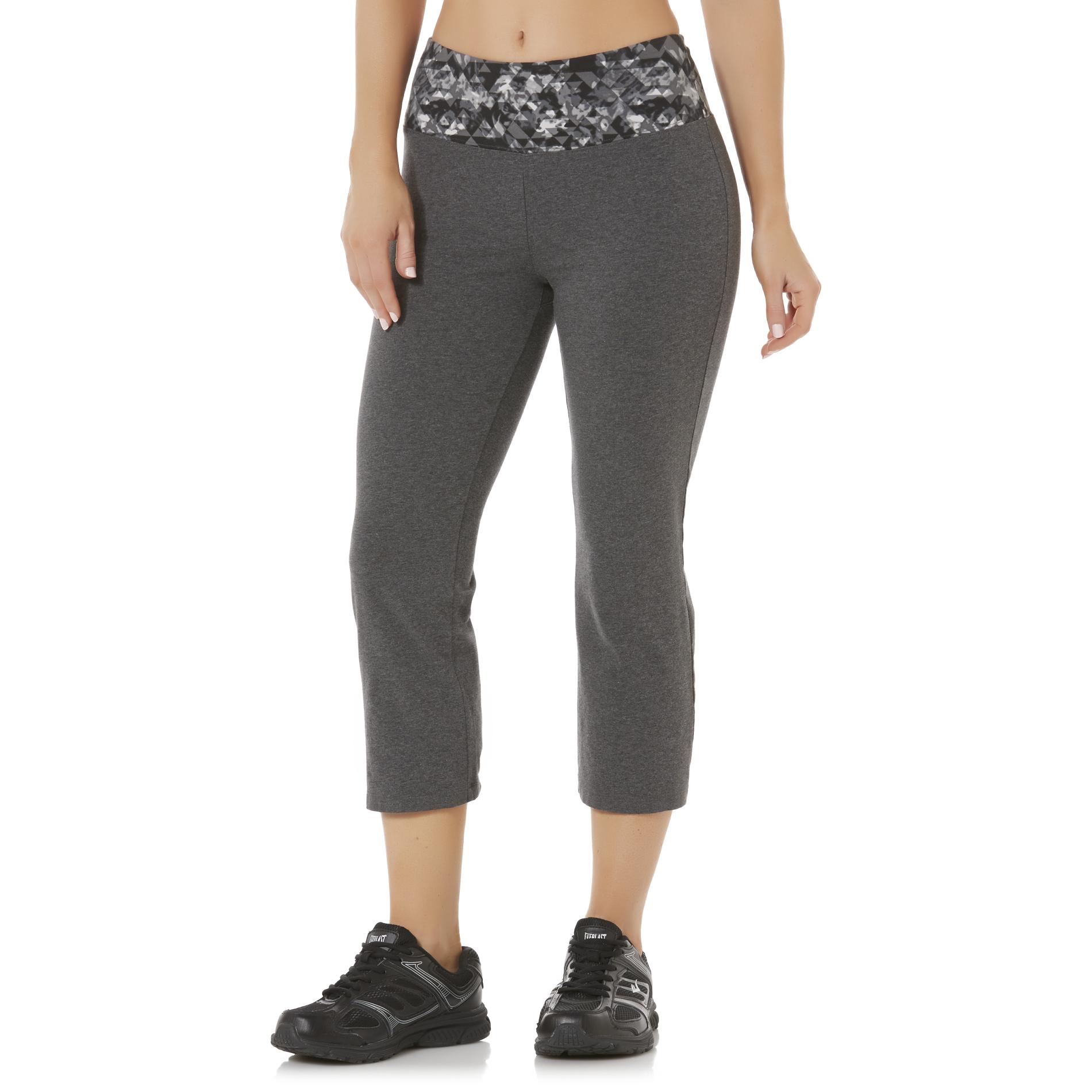 Everlast® Sport Women's Flared Capri Leggings Geometric Print