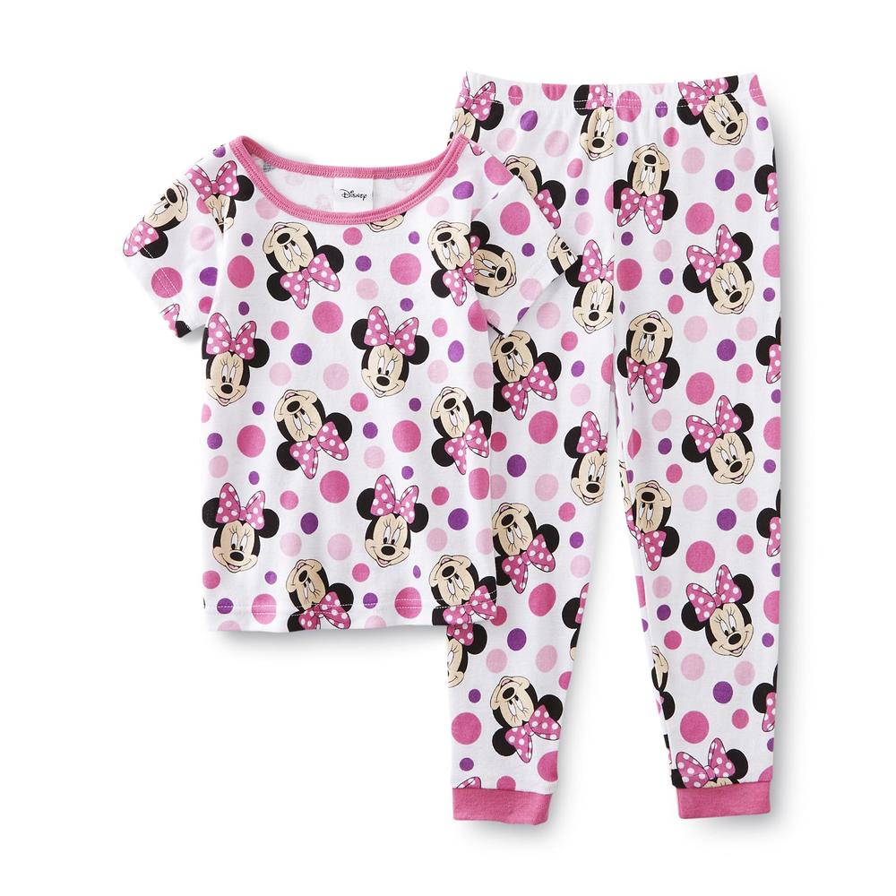 Disney Minnie Mouse Toddler Girl's 2-Pairs Pajamas