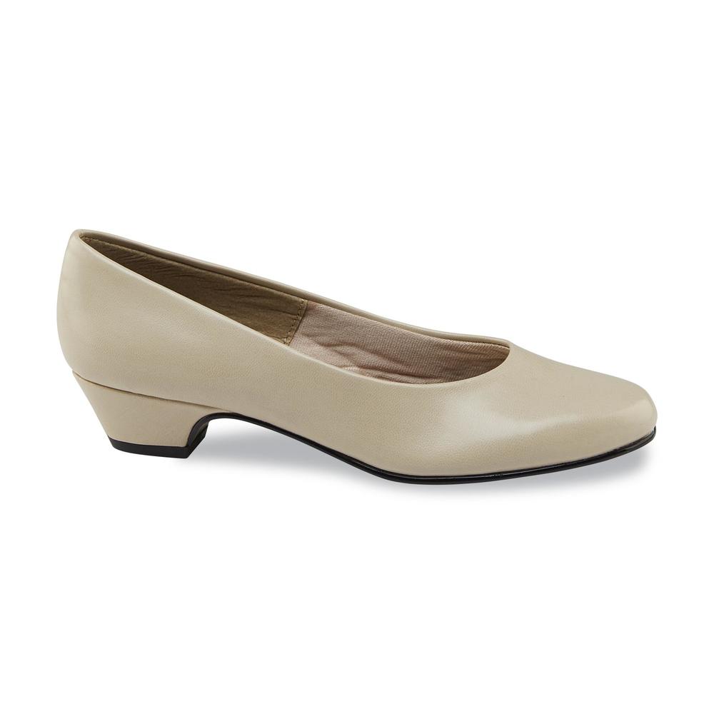 Soft Style by Hush Puppies Women's Angel II Comfort Dress Pump - Bone Wide Width Available