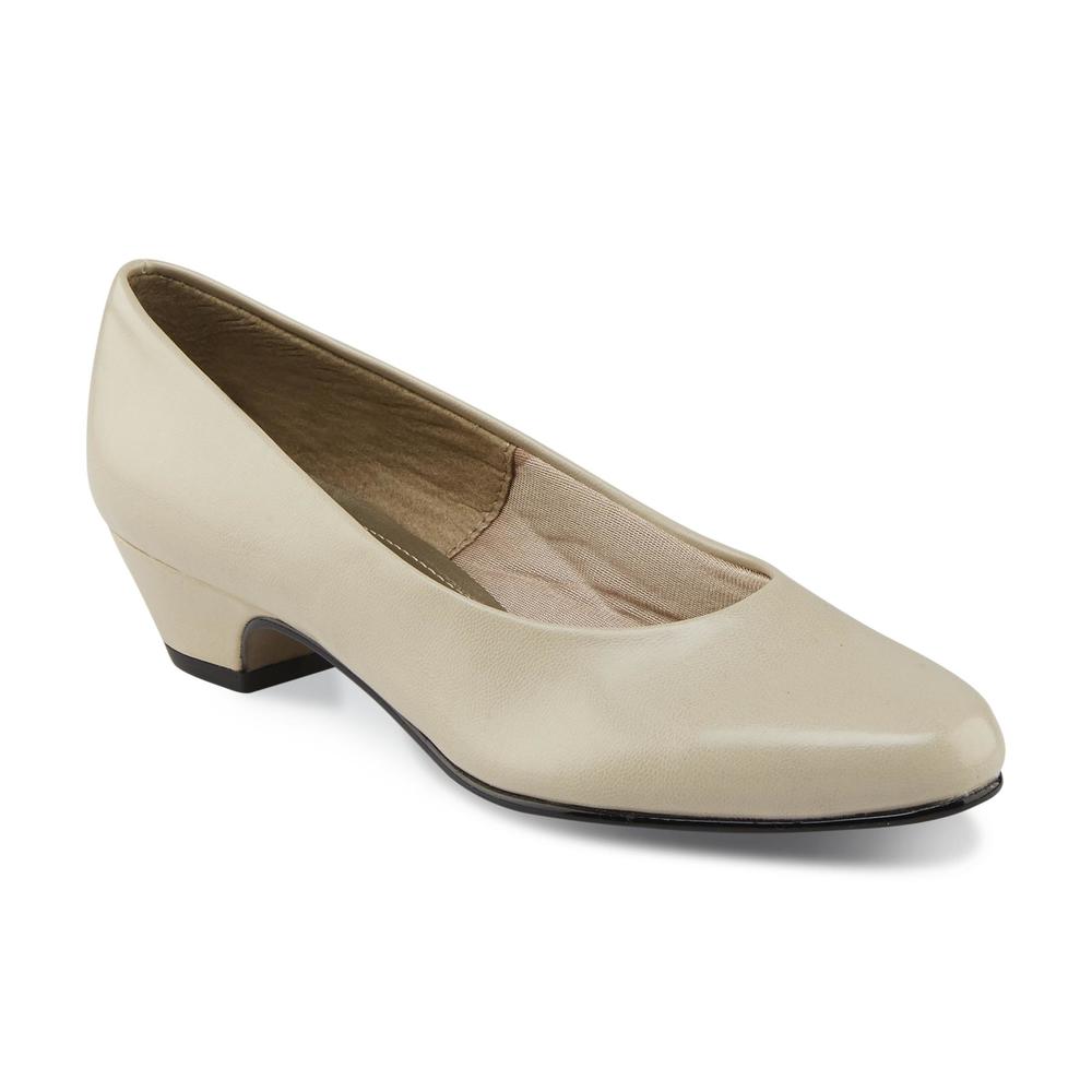 Soft Style by Hush Puppies Women's Angel II Comfort Dress Pump - Bone Wide Width Available