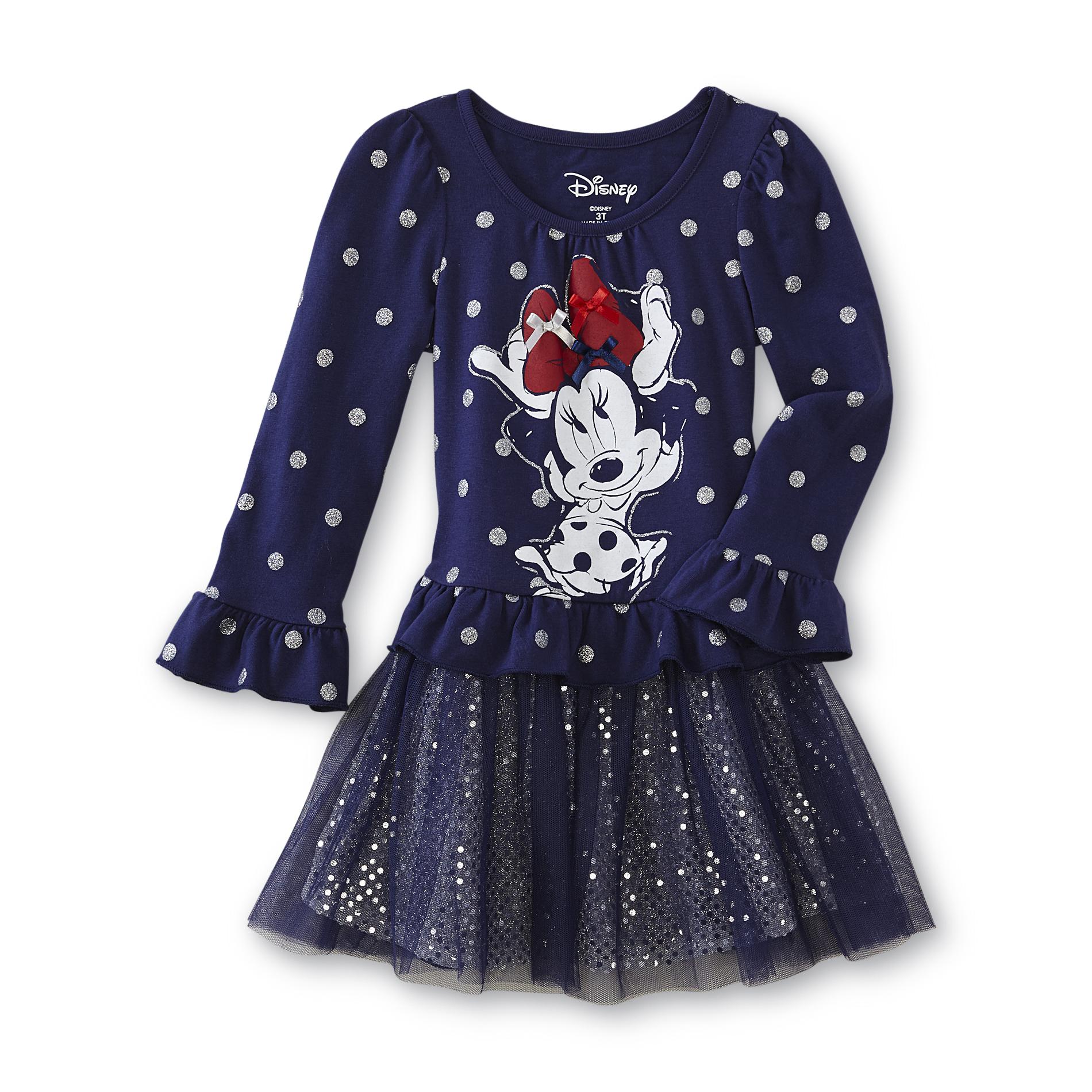 Disney Minnie Mouse Toddler Girl's Dress - Polka Dot