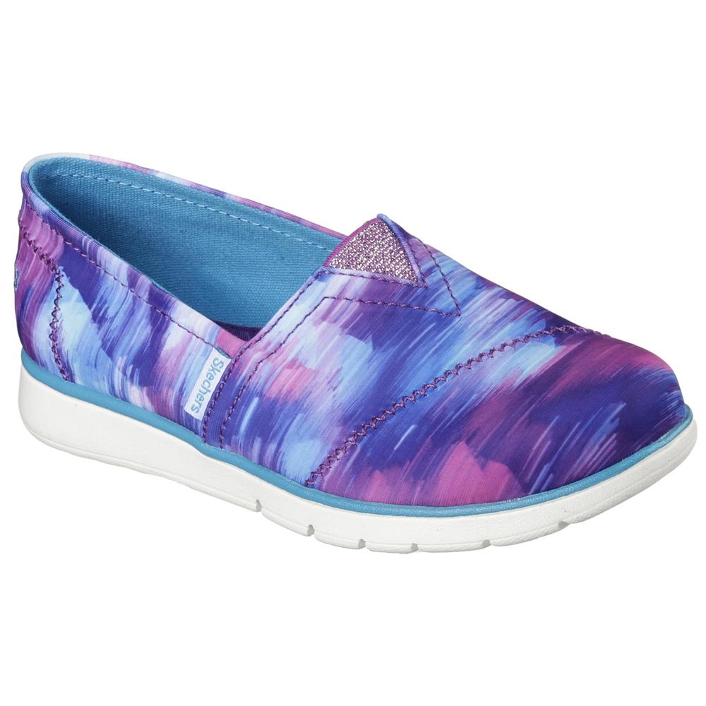 Skechers Girl's Pureflex Blue/Purple Slip-On Shoe
