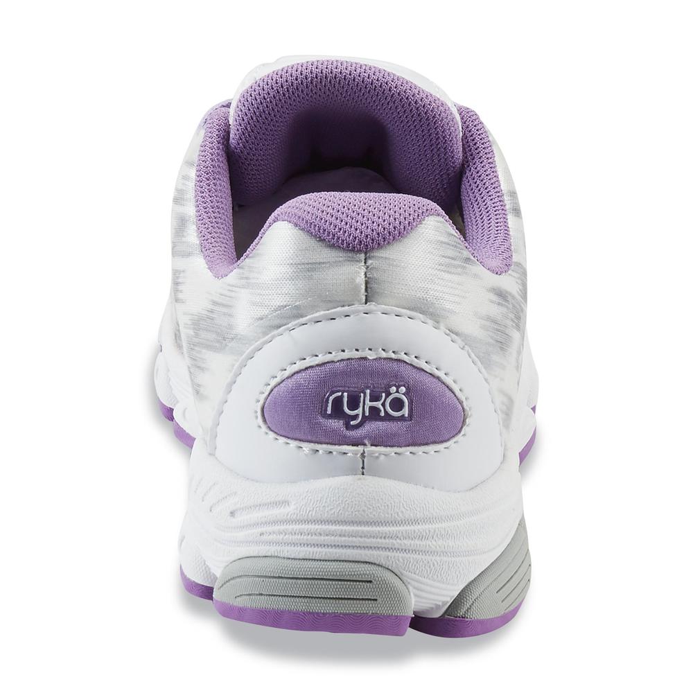 Ryka Girl's Graffiti Athletic Shoe - Silver/Purple