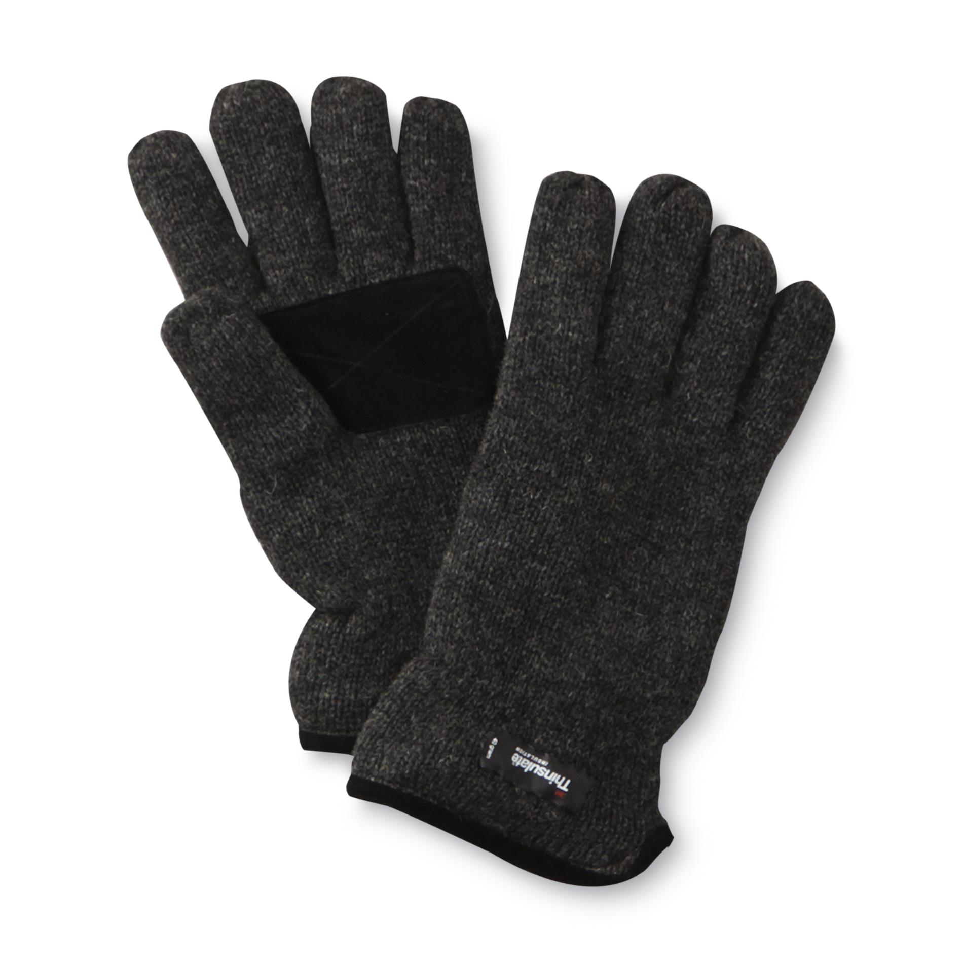 Attention Men's Insulated Wool-Blend Winter Gloves
