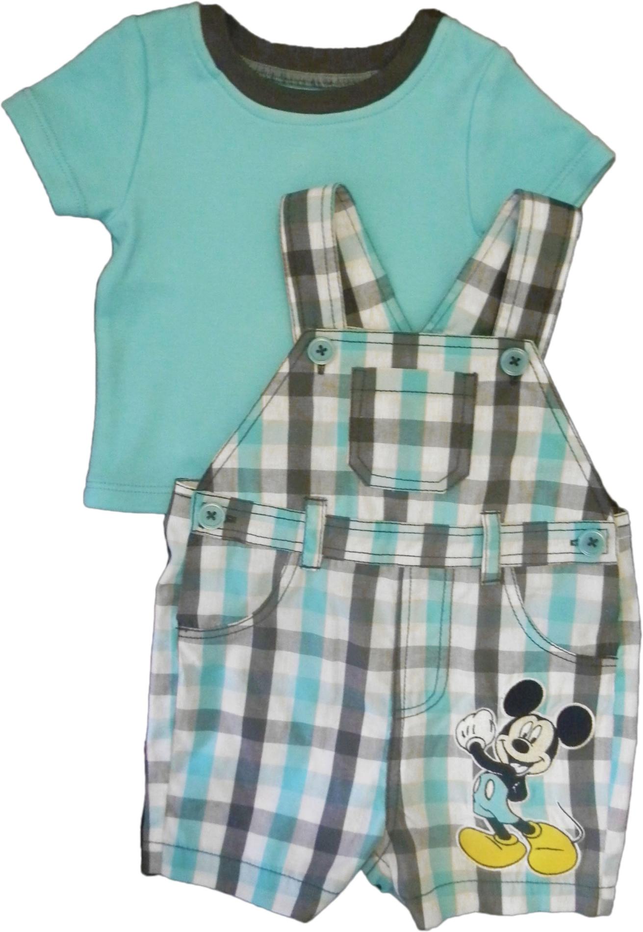 Disney Mickey Mouse Newborn & Infant Boy's T-Shirt & Shortalls