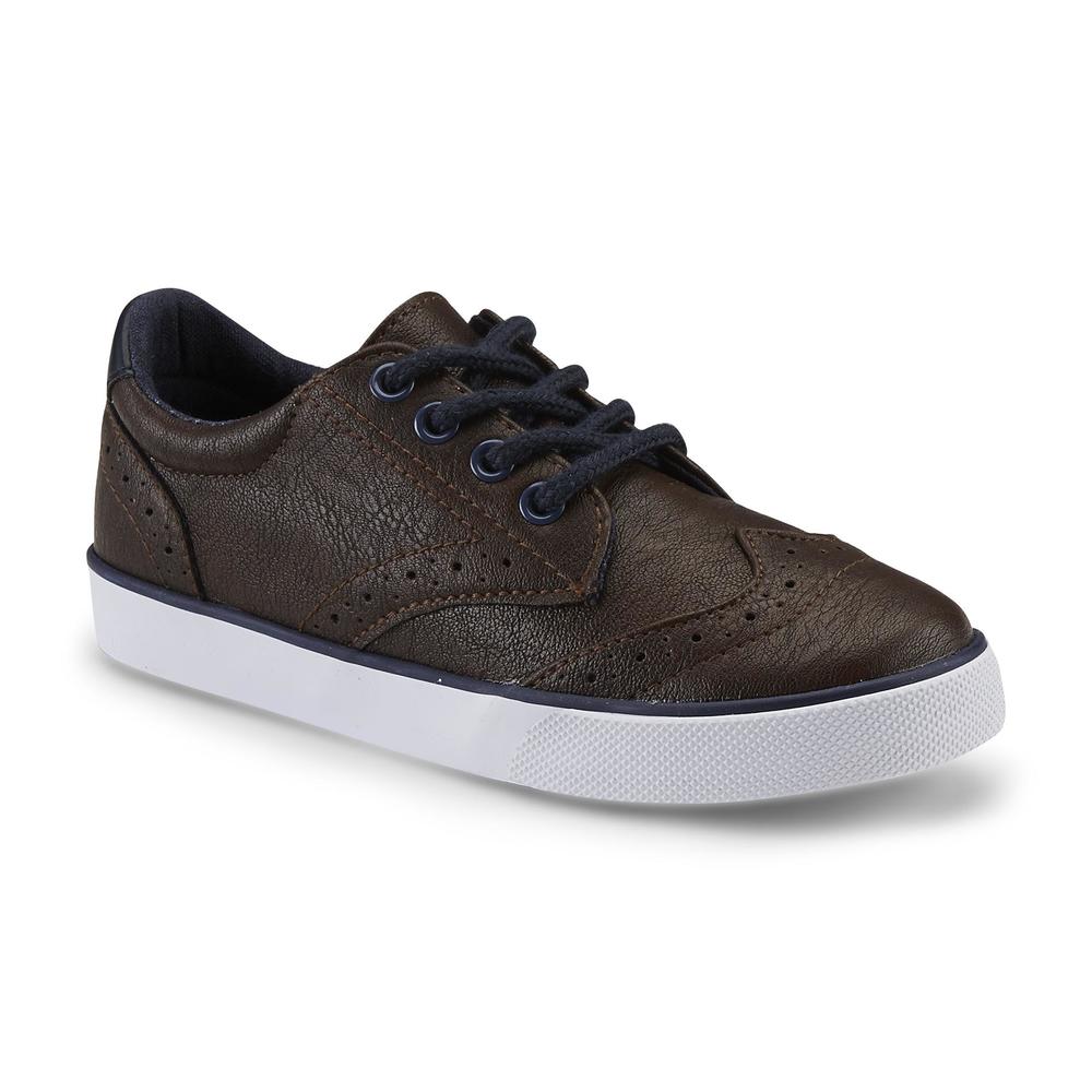Route 66 Boy's Tommy Brown/Navy Oxford Sneaker