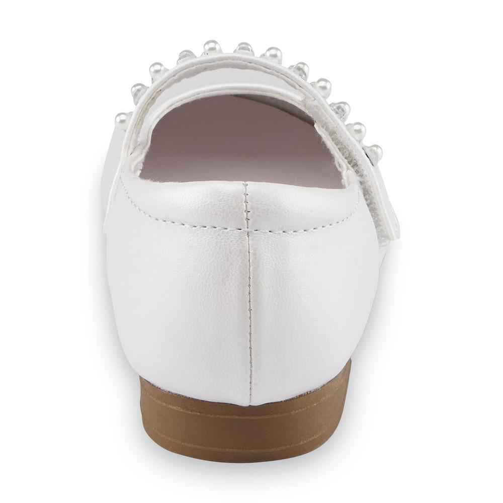 WonderKids Toddler Girl's Belinda White Mary Jane Dress Shoe