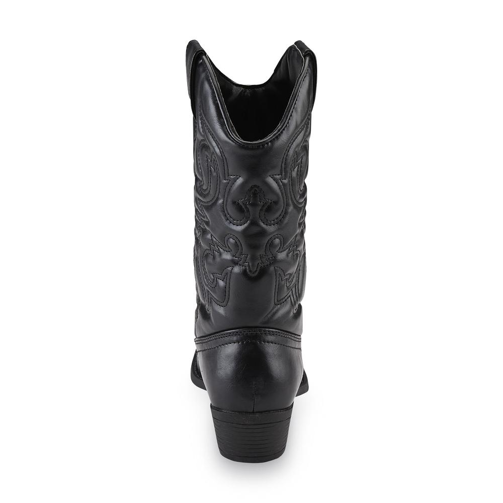 SM New York Women's Lasso Black Cowboy Boot