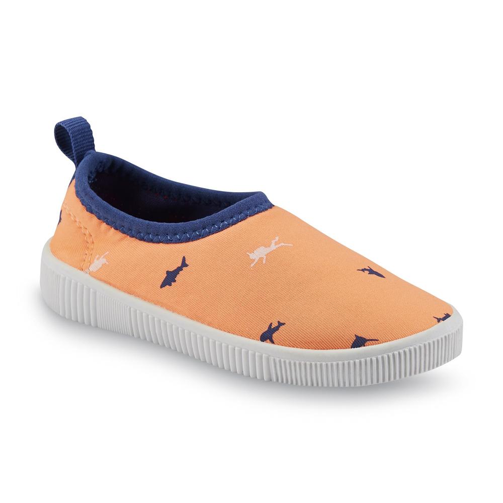 Carter's Toddler Boy's Floatie Orange/Blue/Shark Water Shoe