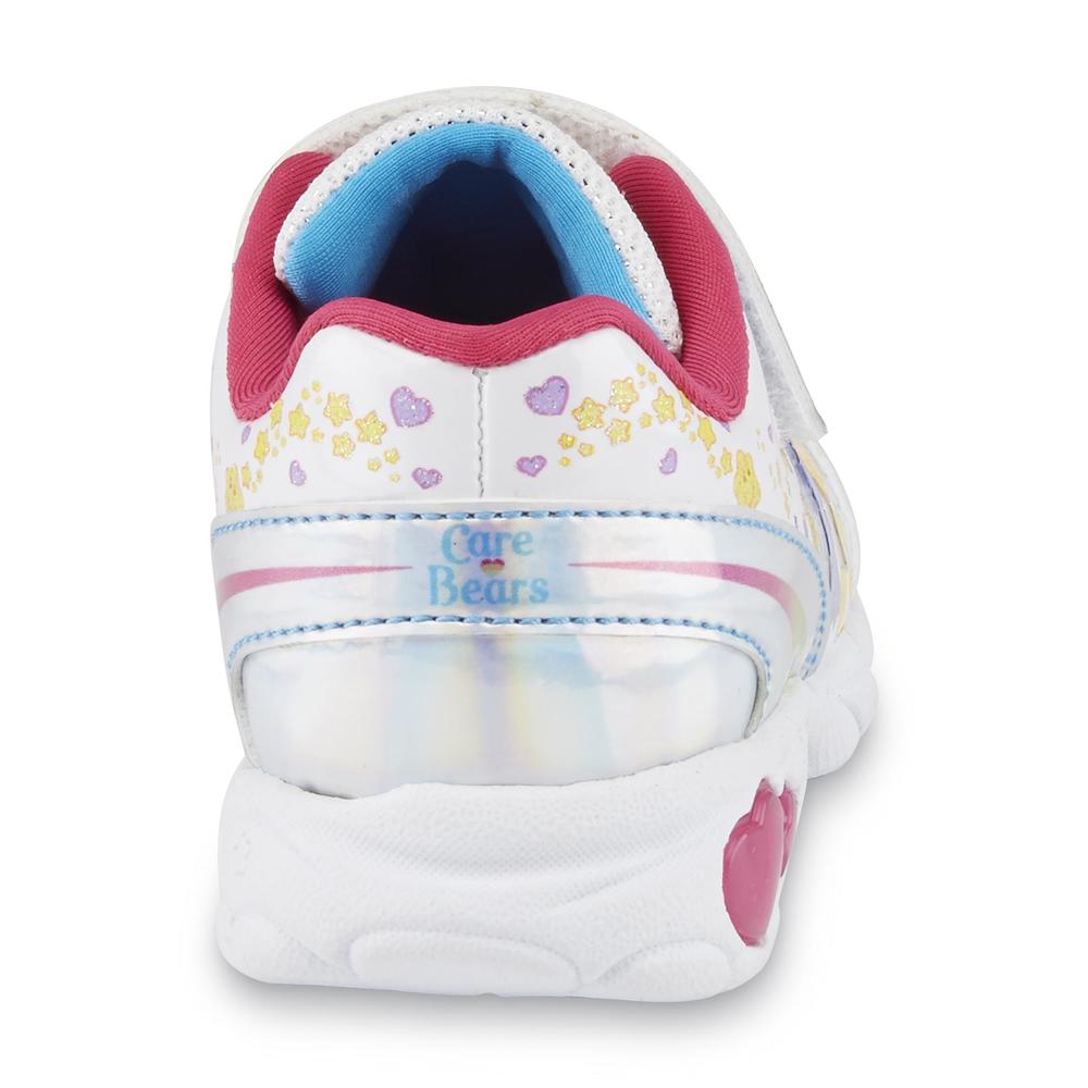 Care Bears Toddler Girl's White/Silver Light-Up Sneaker