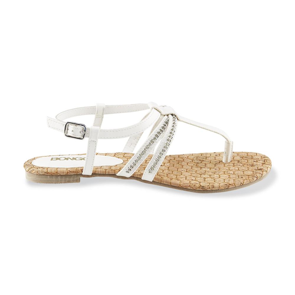 Bongo Women's Saltwater White Flat Sandal