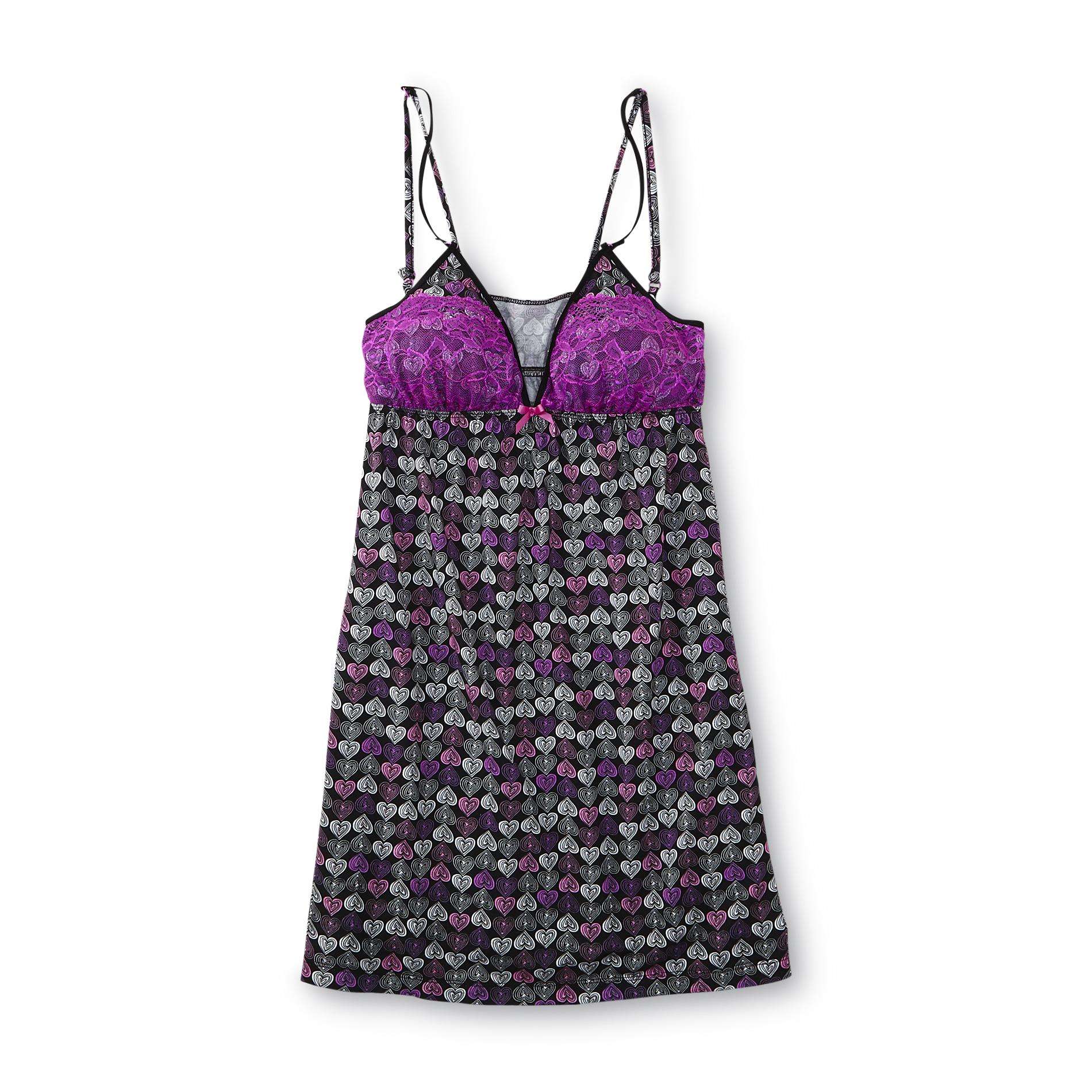 Joe Boxer Women's Knit Chemise Nightgown - Hearts