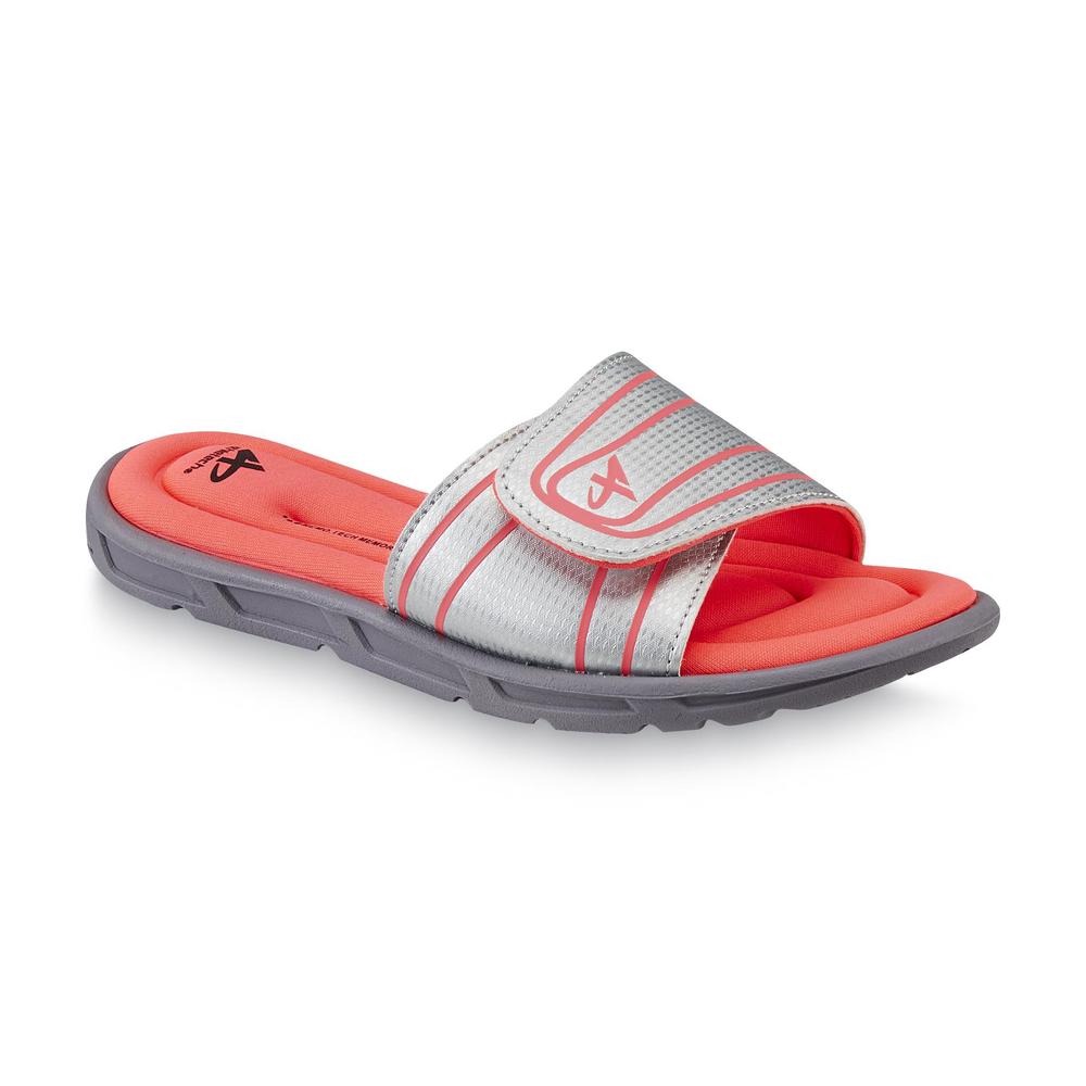 Athletech Women's Mahina 2 Sport Slide Sandal - Coral/Silver