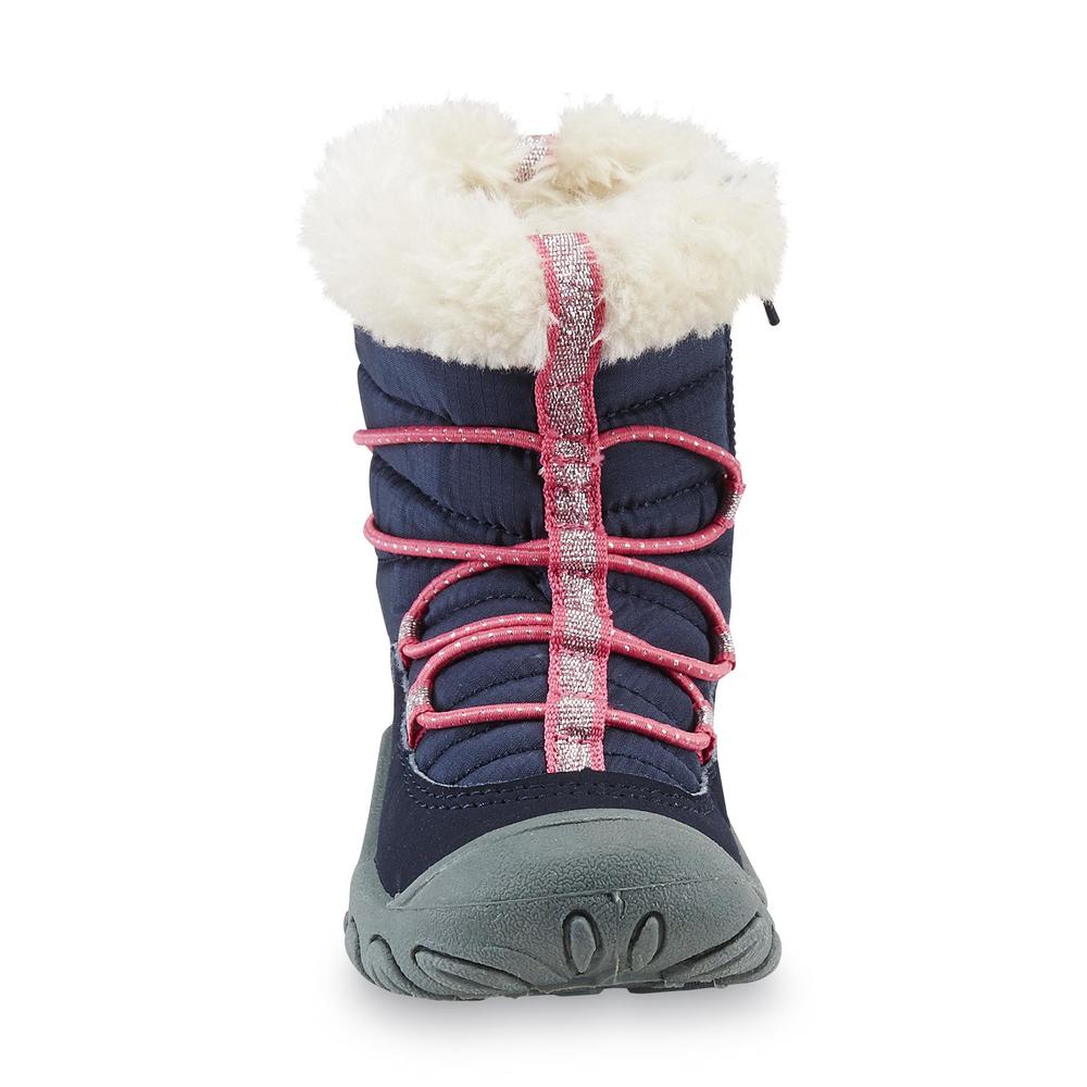 M.A.P. Toddler Girl's Sequoia Navy/Pink Cold Weather Boot