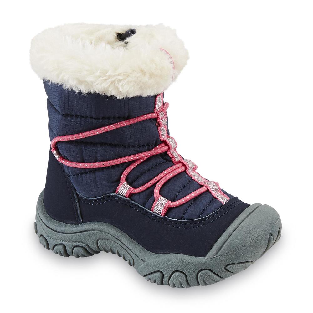 M.A.P. Toddler Girl's Sequoia Navy/Pink Cold Weather Boot