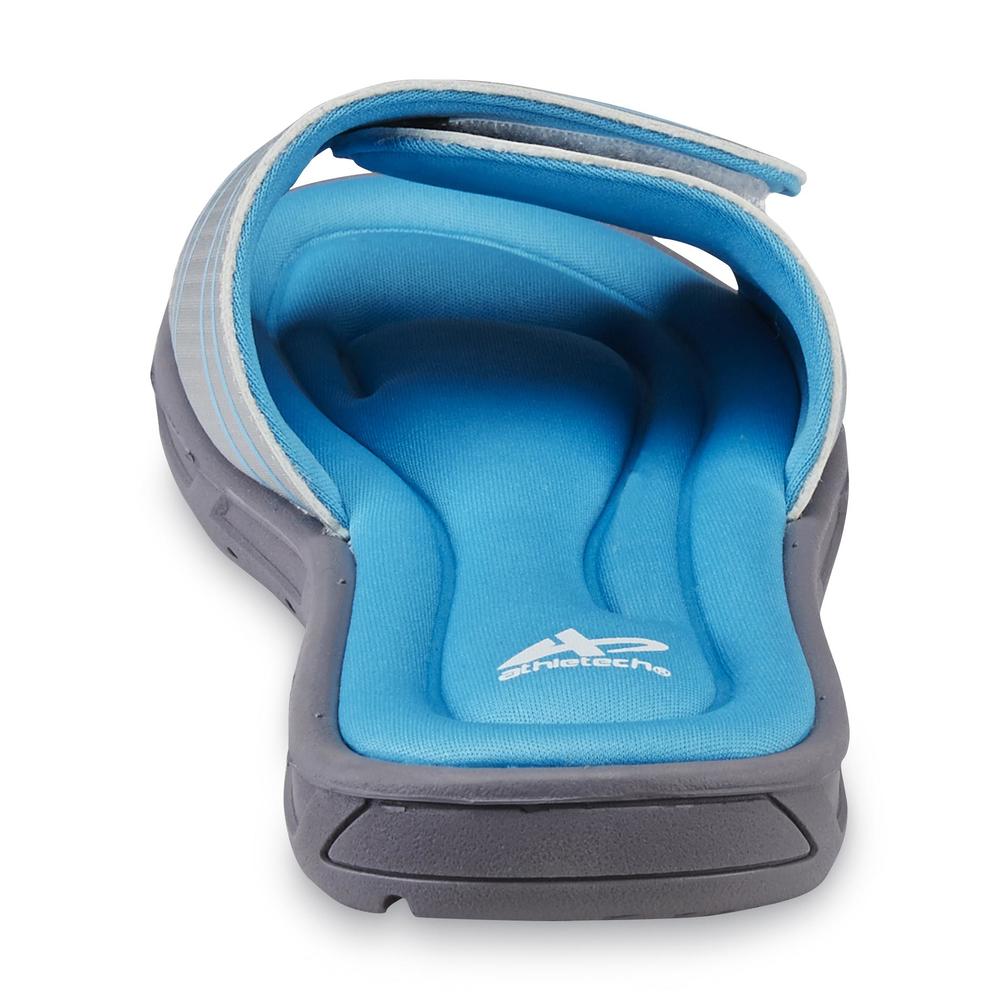 Athletech Women's Mahina 2 Teal/Silver Sport Slide Sandal