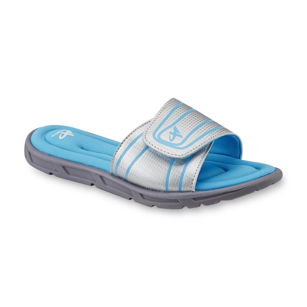 Athletech Women's Mahina 2 Teal/Silver Sport Slide Sandal