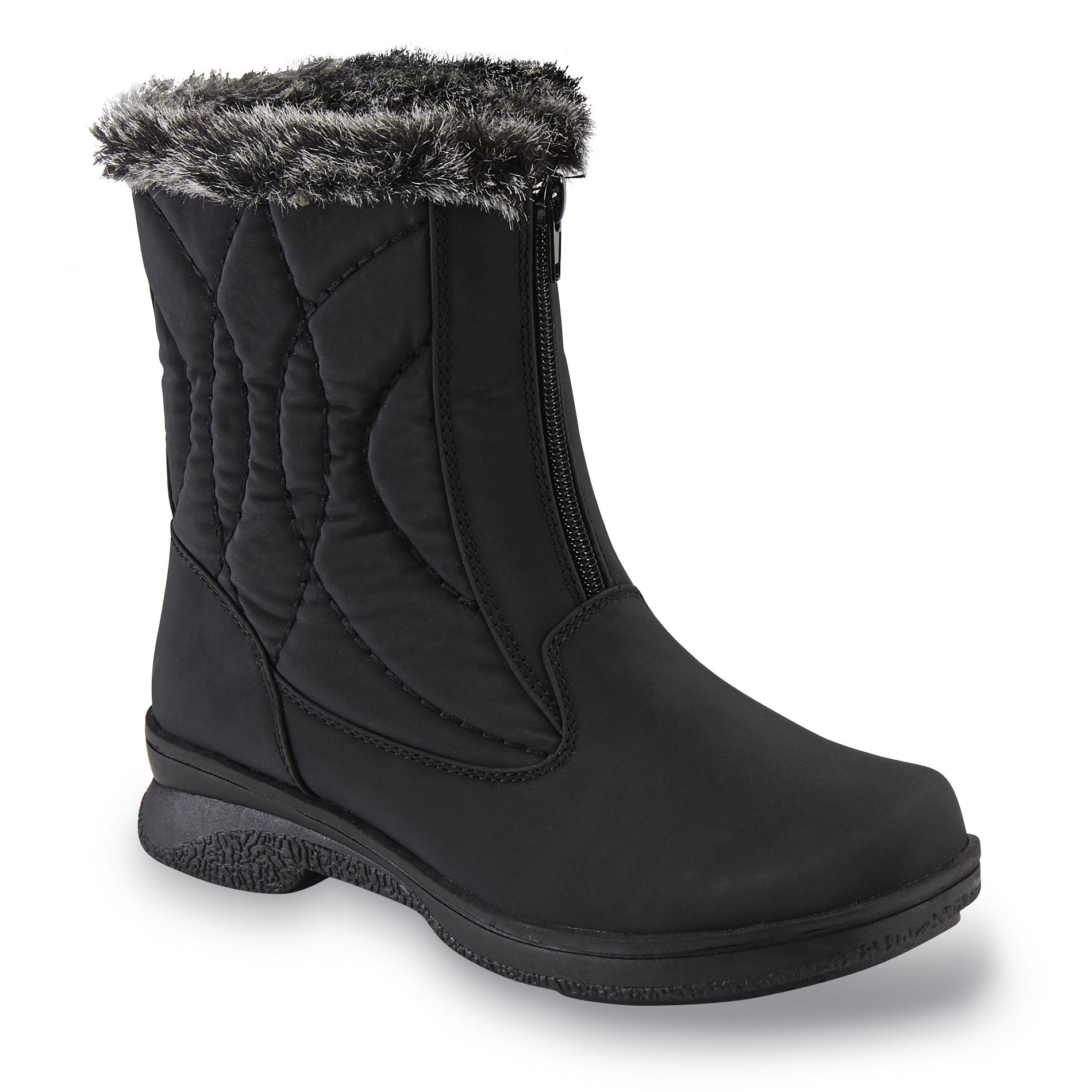 Athletech Women's Quade Black Winter Boot - Wide Width Available