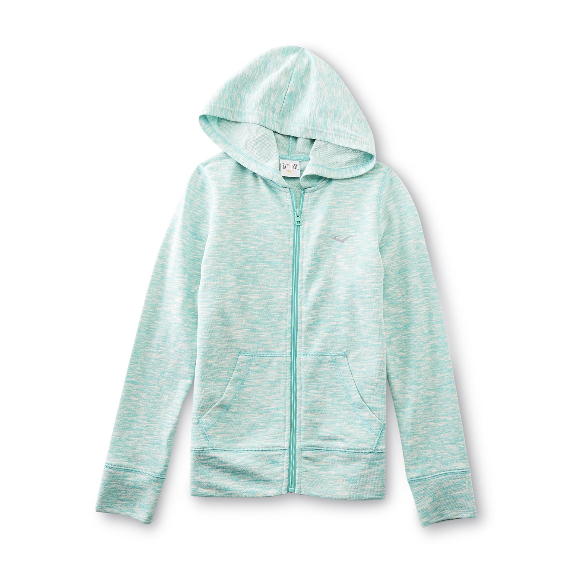 Everlast&reg; Girl's Athletic Hoodie Jacket - Space-Dyed