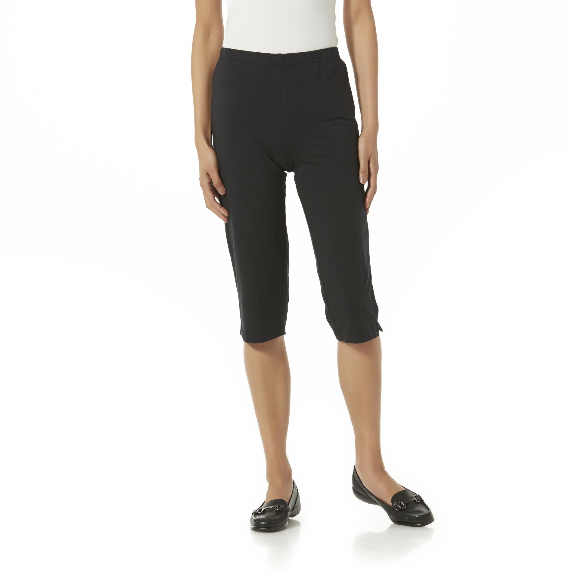 Basic Editions Women's Knit Capri Pants Shop Your Way Online