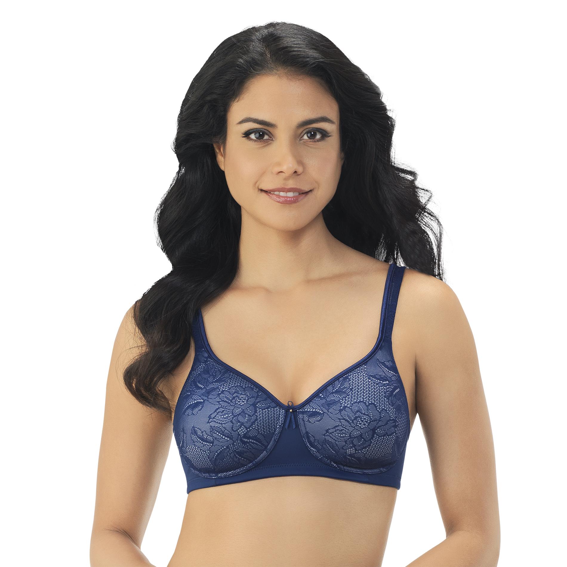 Vanity Fair Women's Body Caress Lace Full Coverage Wirefree Bra -72336