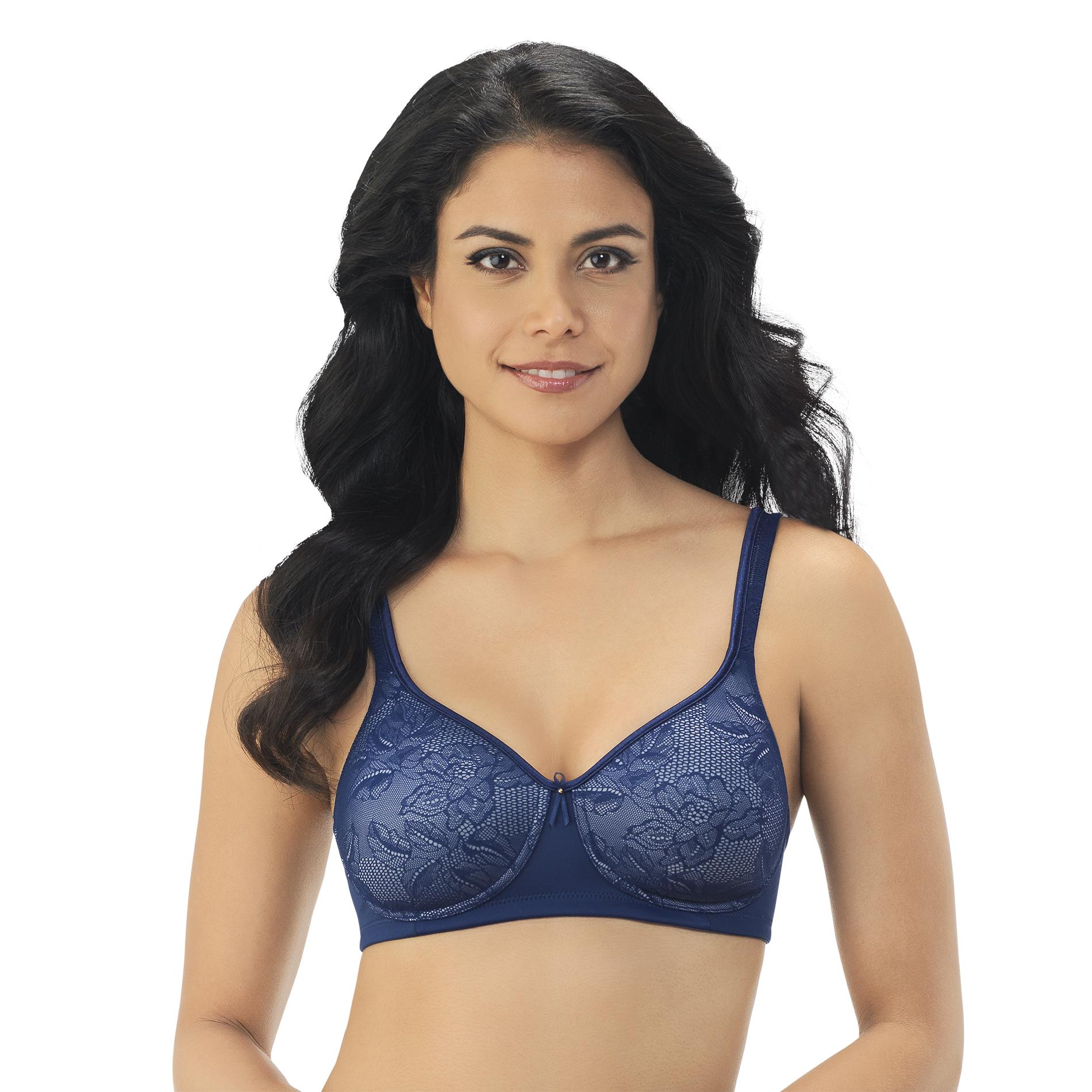 Vanity Fair Women's Body Caress Lace Full Coverage Wirefree Bra 72336