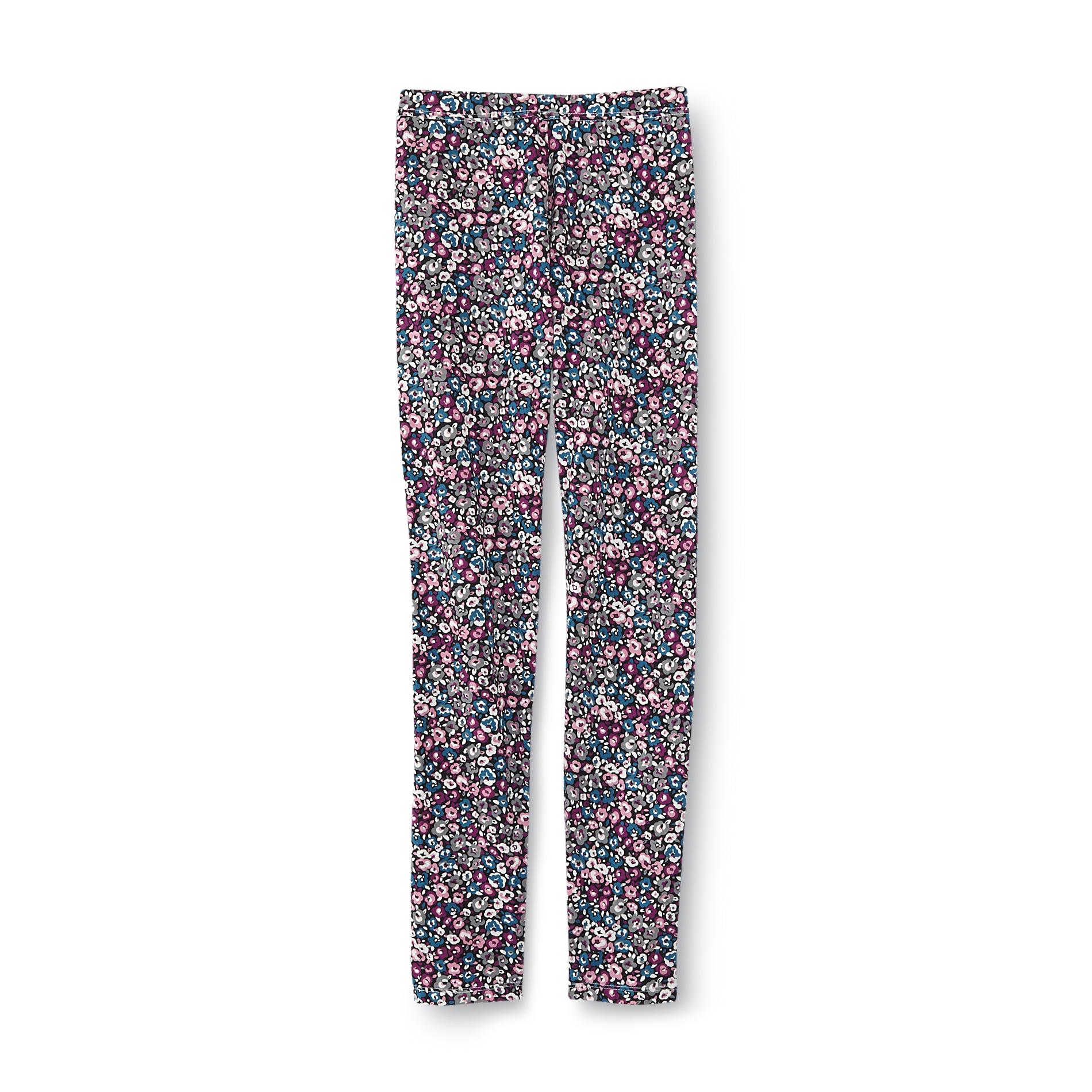 Simply Styled Girl's Seamless Leggings - Floral