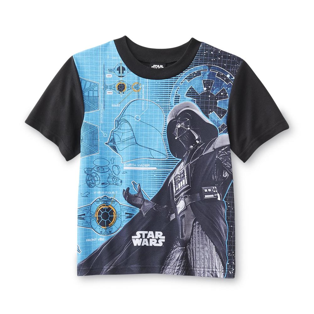 Lucasfilm Star Wars Boy's Pajama Shirt, Shorts & Pants - Darth Vader
