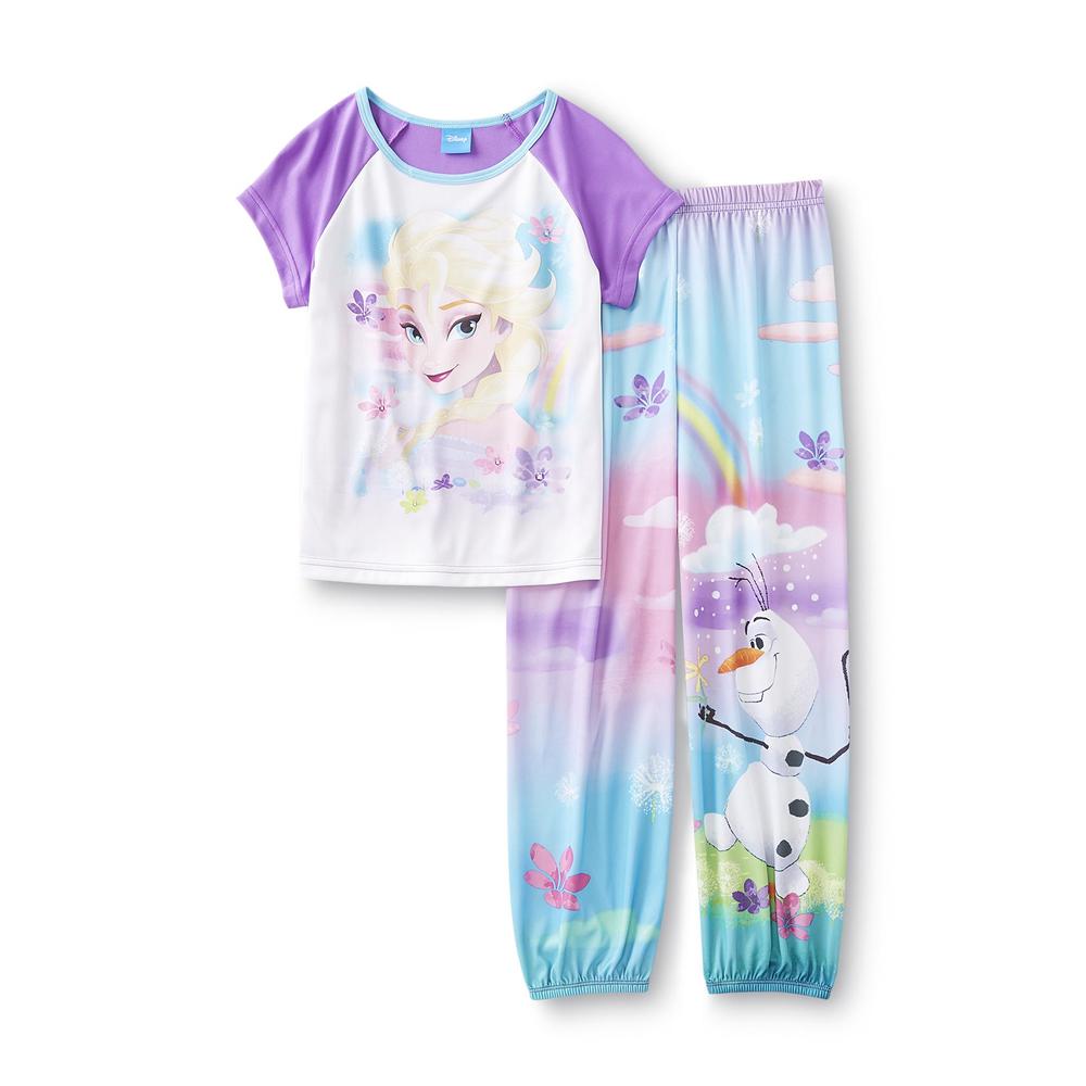 Disney Frozen Girl's Pajama Top & Pants - Elsa & Olaf