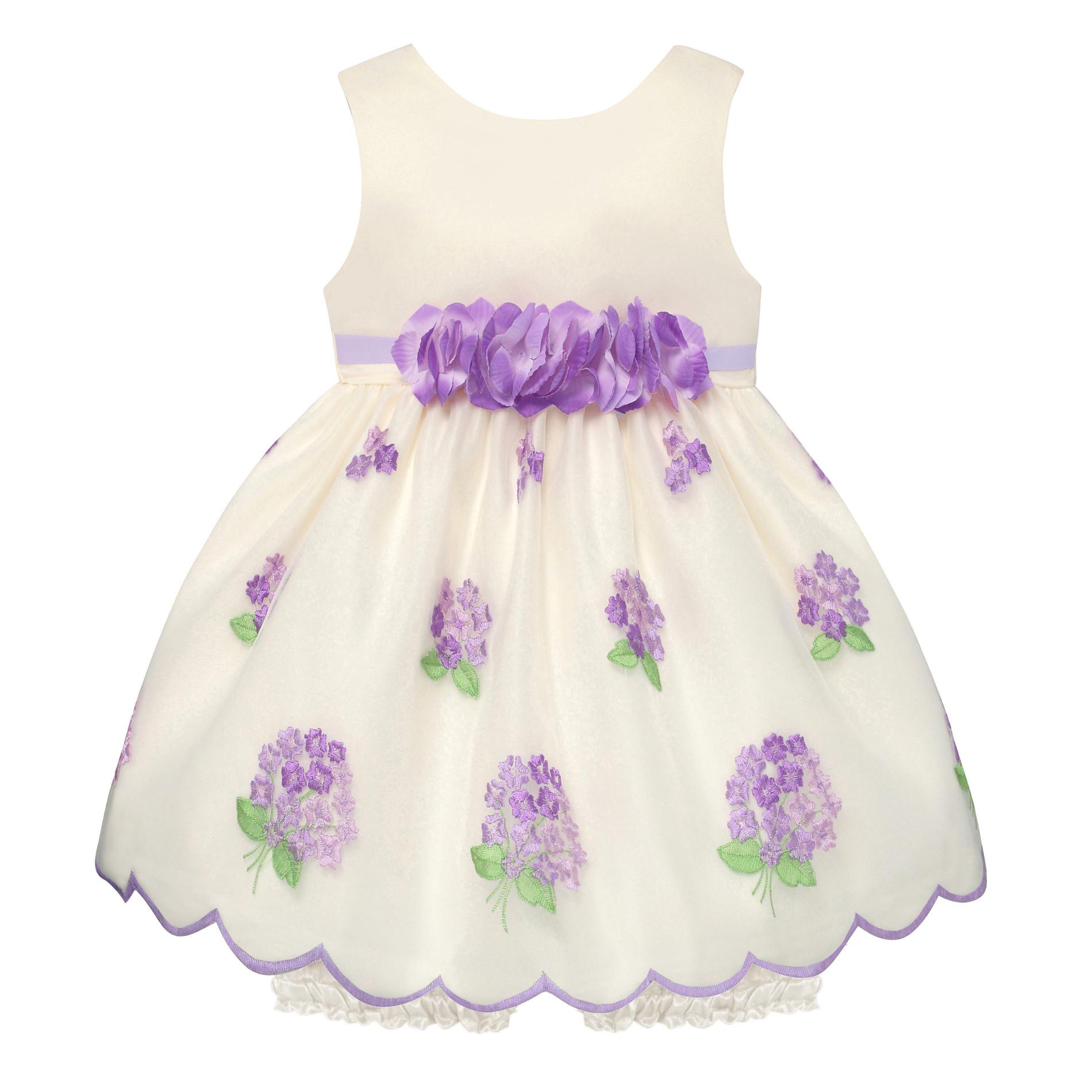 American Princess Toddler Girl's Embroidered Party Dress