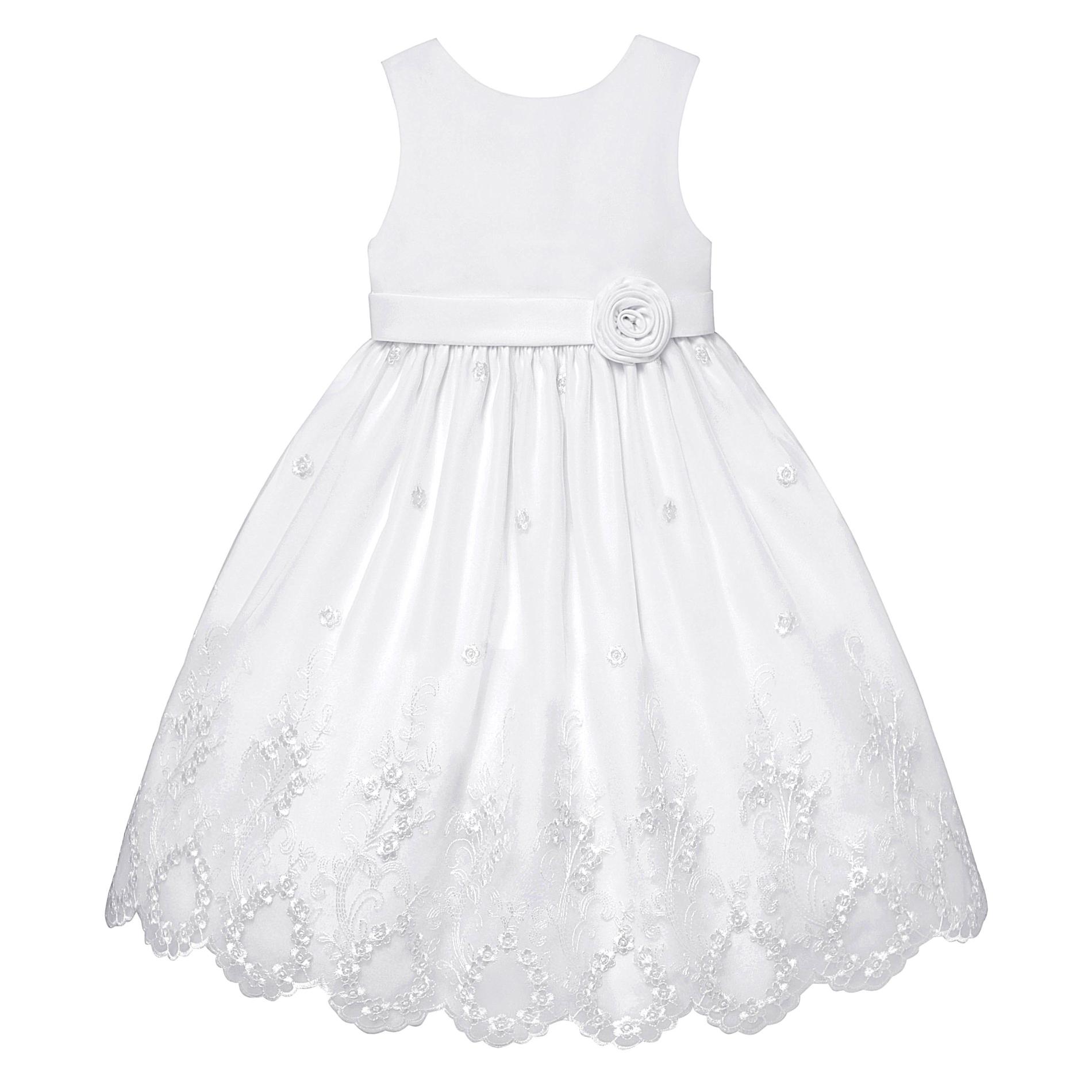 American Princess Infant & Toddler Girl's Embroidered Party Dress