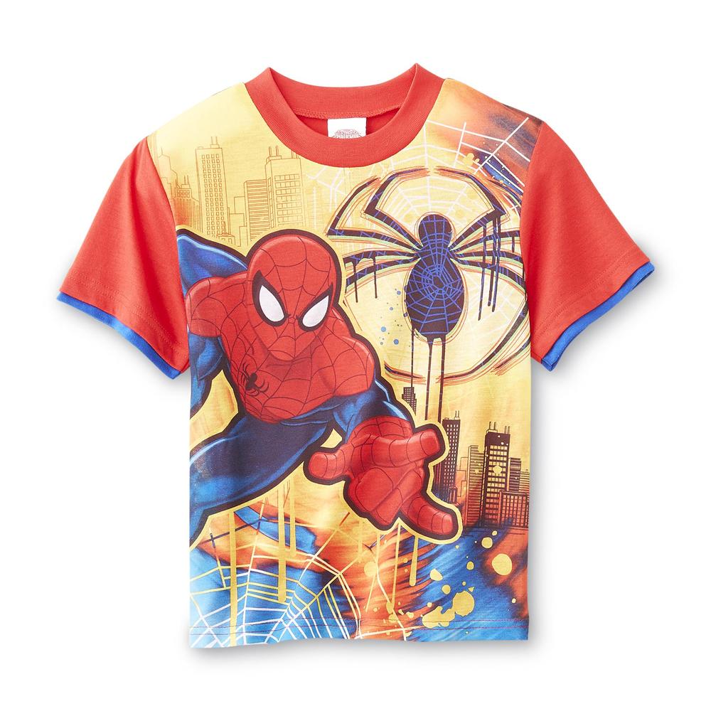 Marvel Spider-Man Boy's Pajama Shirt, Shorts & Pants