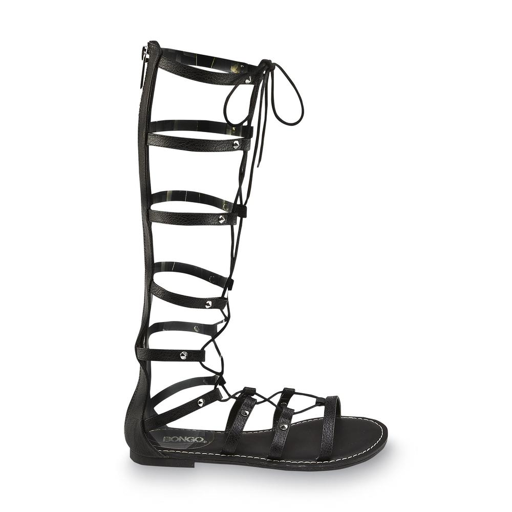 Bongo Women's Callie Black Tall Gladiator Sandal