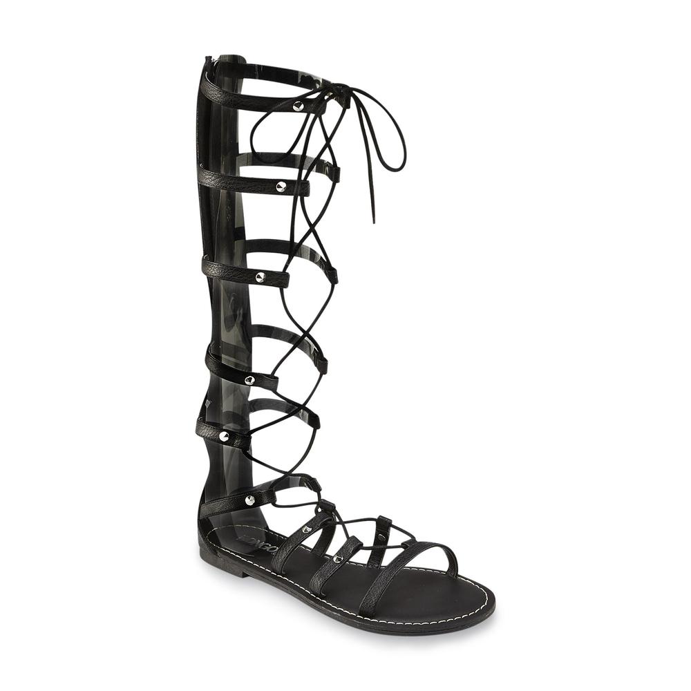 Bongo Women's Callie Black Tall Gladiator Sandal