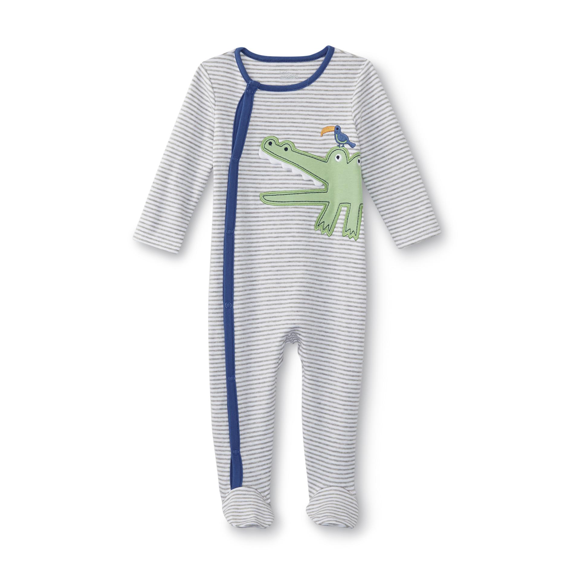 Little Wonders Newborn Boy's Sleeper Pajamas - Alligator