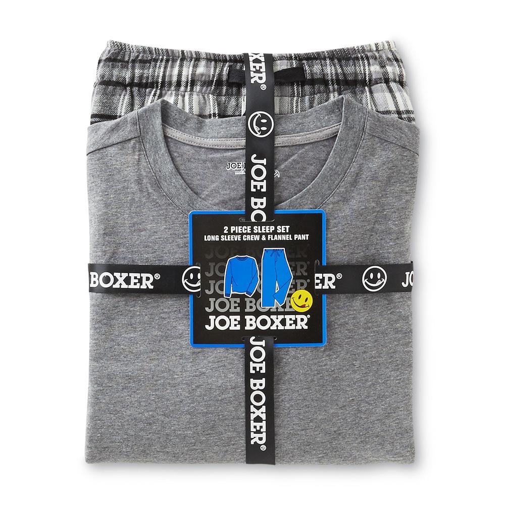 Joe Boxer Men's Pajama Shirt & Flannel Pants - Plaid