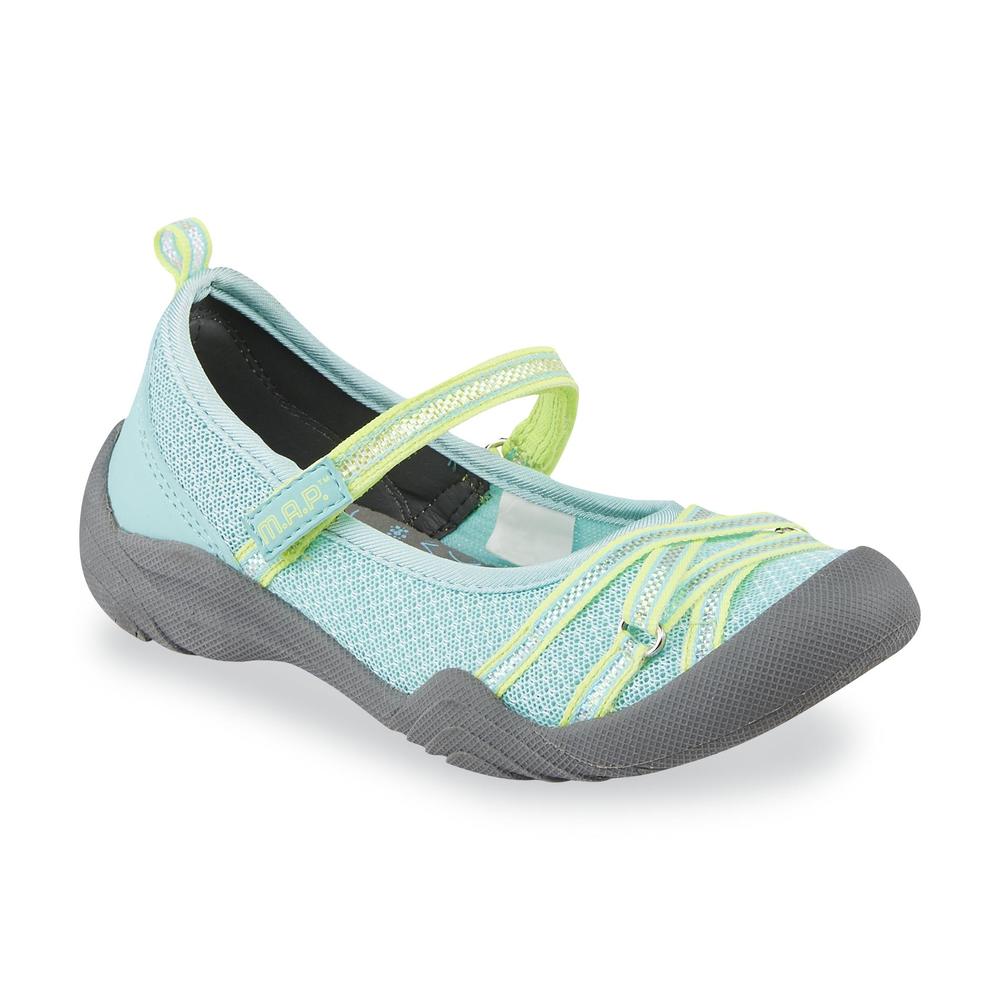 M.A.P. Girl's Lillith Mary Jane - Mint/Yellow