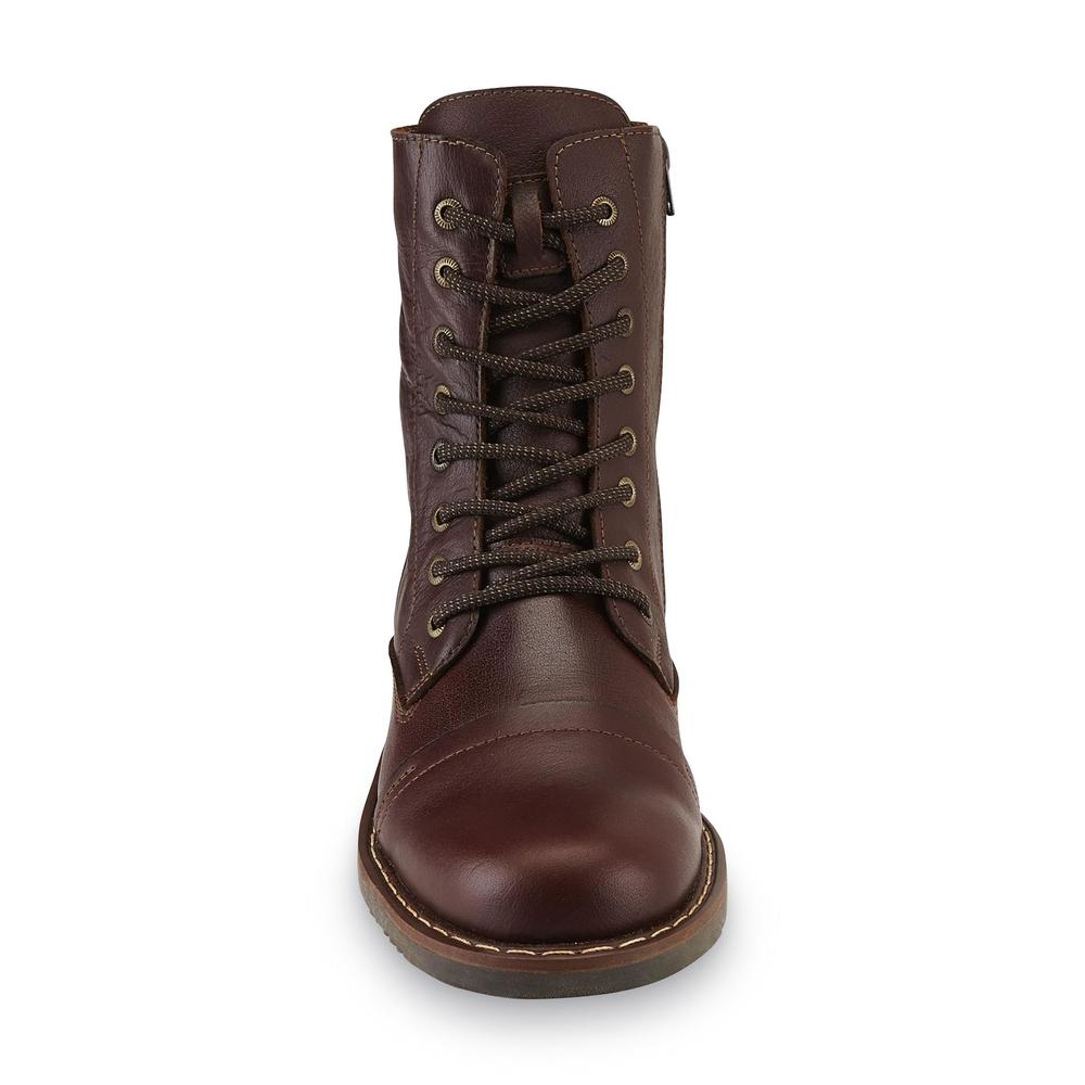 San Polos Men's Valentino Leather Boot - Brown