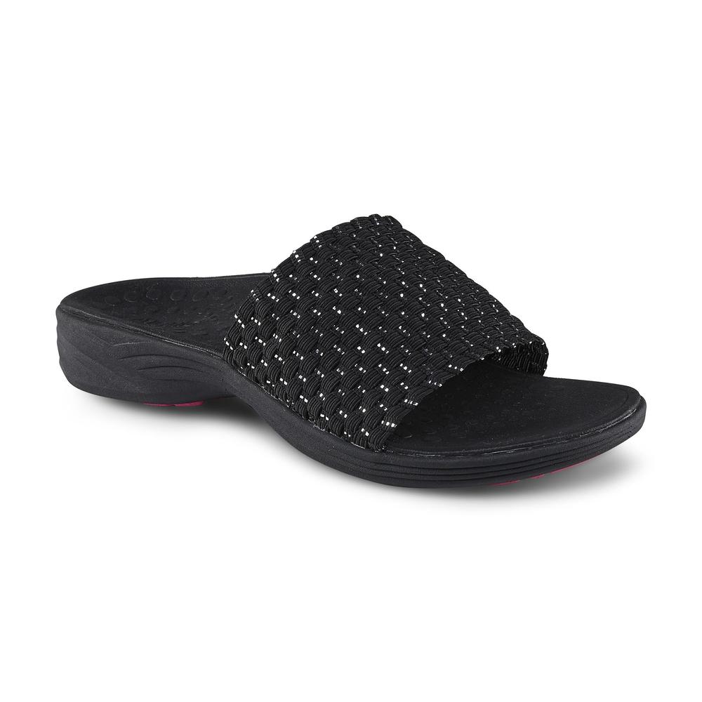 Vionic Women's Kitts Black Slide Sandal