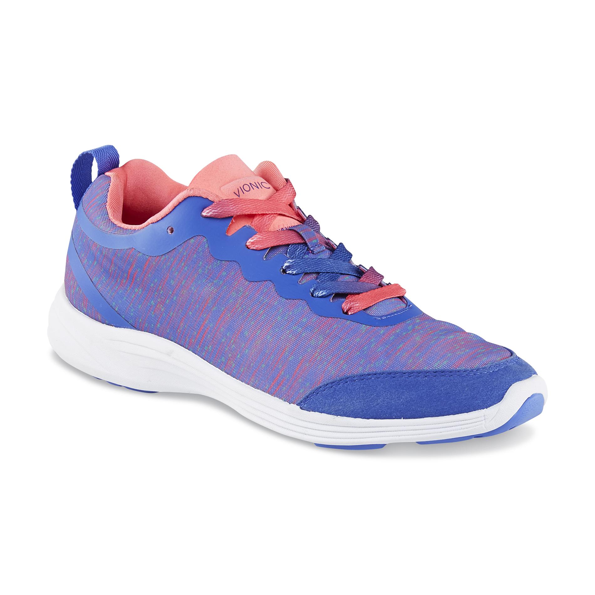 Vionic Women's Fyn Athletic Shoe - Blue/Coral