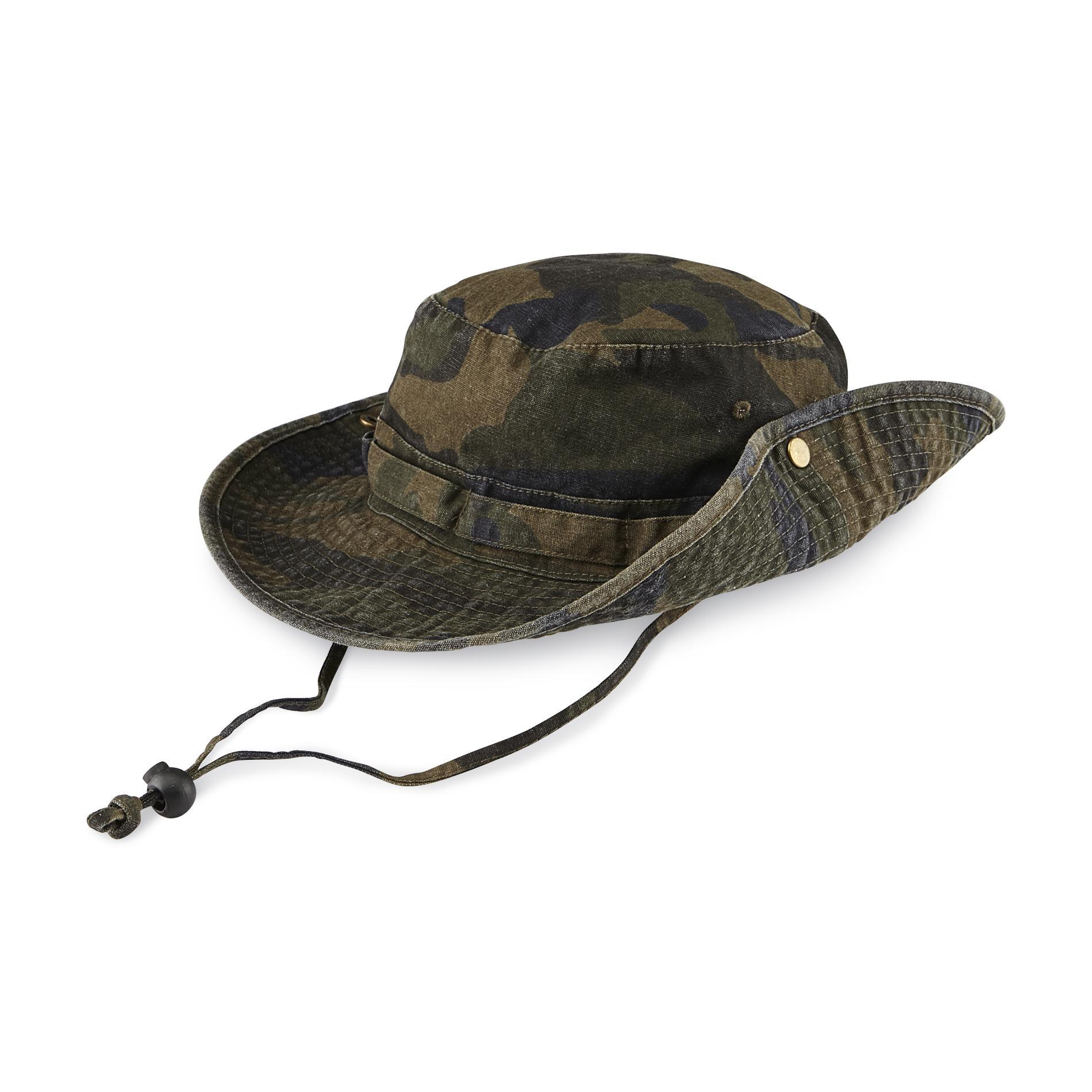 Outdoor Life Men's Packable Canvas Boonie Hat - Camouflage