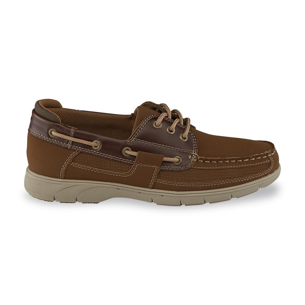 Thom McAn Men's Schooner Boat Shoe - Brown