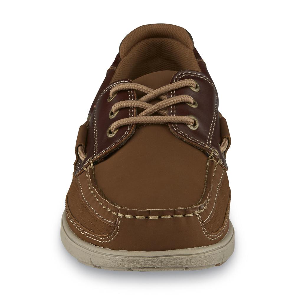 Thom McAn Men's Schooner Boat Shoe - Brown