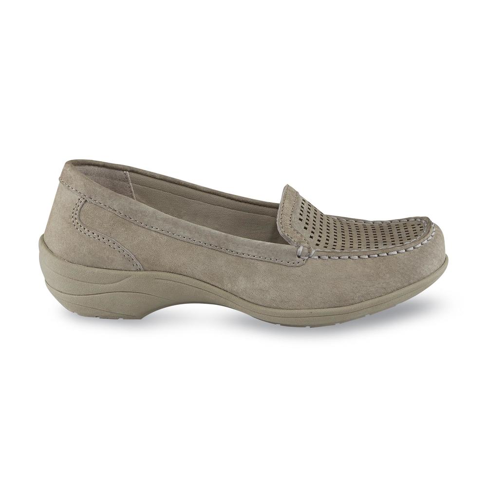 I Love Comfort Women's Leather Larsa Gray Loafer - Wide Width Available