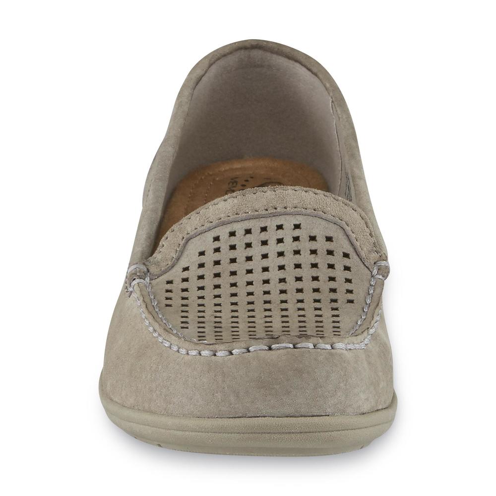 I Love Comfort Women's Leather Larsa Gray Loafer - Wide Width Available