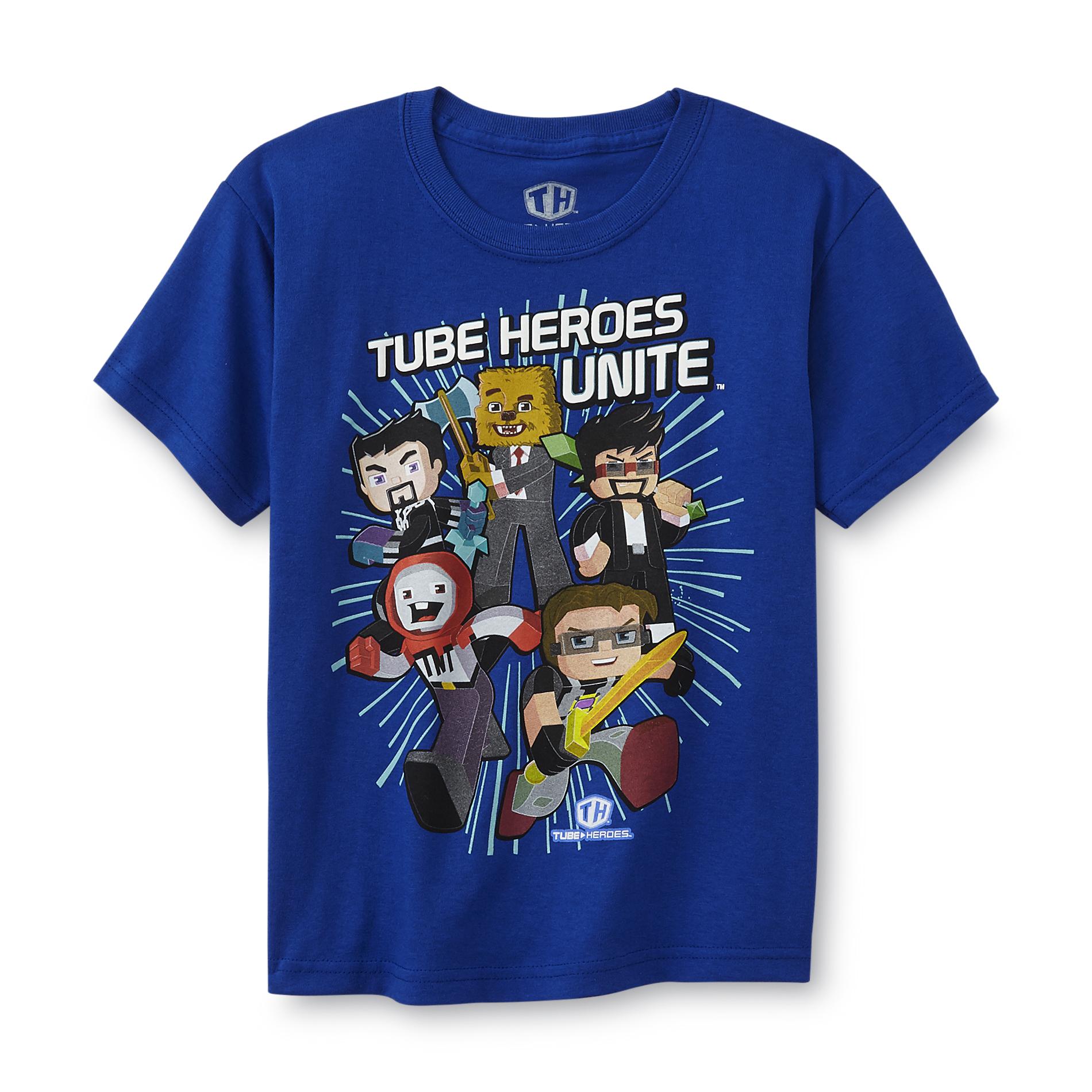 JAZWARES Tube Heroes Boy's Graphic T-Shirt